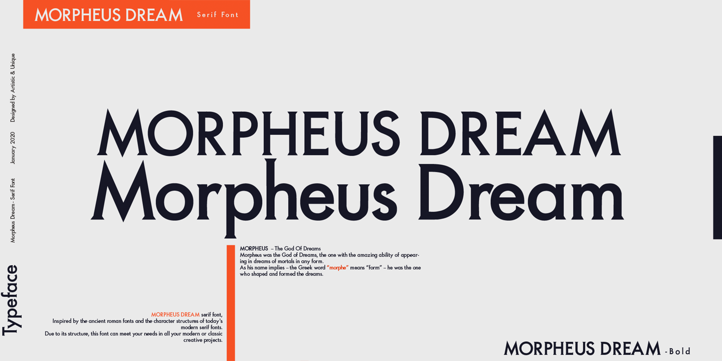 Przykładowa czcionka Morpheus Dream #7